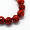 Dyed Synthetic Turquoise Gemstone Bead Strands TURQ-R032-8mm-XSS17-2