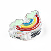 Transparent Acrylic Enamel Beads LS-OACR-N130-026-01-3