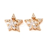 Brass Micro Pave Clear Cubic Zirconia Beads CU-CBAEC99-30G-1