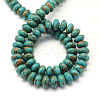 Dyed Synthetic Turquoise Rondelle Bead Strands TURQ-Q100-02B-01-2