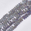 Electroplate Glass Beads Strands EGLA-T017-01K-1