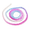 Transparent Gradient Color Glass Beads Strands GLAA-G101-2mm-11-6