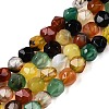 Natural Agate(Dyed) Beads Strands G-T138-221B-4