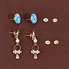 4Pairs 2 Colors 925 Sterling Silver Ear Nuts STER-BBC0007-58-6
