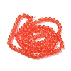 Baking Paint Imitation Jade Glass Round Bead Strands X1-DGLA-Q021-8mm-32-3