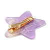 Star with Snowflake Cellulose Acetate(Resin) Alligator Hair Clips PHAR-Q120-01B-2