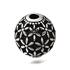 Engraved 304 Stainless Steel Beads STAS-H263-17AS-11-1