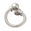 Brass Open Cuff Rings RJEW-Q778-54P-2