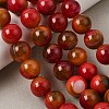 Natural Multi-Color Agate Beads Strands G-A261-B03-14mm-10