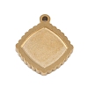 Ion Plating(IP) 304 Stainless Steel Pendant Cabochon Settings STAS-U019-49G-1