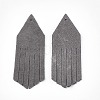 Eco-Friendly Sheepskin Leather Tassel Pendants X-FIND-S301-13A-01-2