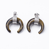 Natural Tiger Eye Pendants G-E425-11P-1