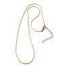1.3MM 304 Stainless Steel Boston Link Chains Necklaces for Women Men NJEW-Z115-12G-02-4
