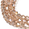 Transparent Electroplate Glass Beads Strands EGLA-A039-T2mm-B12-3