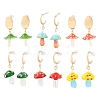 Alloy Stud Earrings AL-CBA6127-01G-2