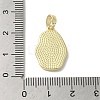 Brass Pave Shell Pendants KK-I708-13A-G-3