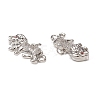 Brass Micro Pave Cubic Zirconia Charms KK-E068-VB301-3