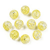 Transparent Crackle Acrylic Beads CACR-N002-03B-3