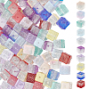 100Pcs 10 Colors Transparent Glass Beads GLAA-PA0001-51-7