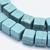 Synthetic Turquoise Beads Strands TURQ-F009-02-6x6mm-3