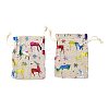 Cotton Gift Packing Pouches Drawstring Bags ABAG-B001-01A-01-3