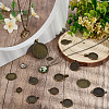 1Bag Alloy Pendant Cabochon Settings FIND-SC0023-79A-02-4