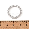Brass Micro Pave Cubic Zirconia Finger Rings CU-CBA8D1E-01P-3