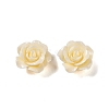 Synthetic Coral 3D Flower Rose Beads CORA-A005-14mm-21-1