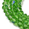 Transparent Electroplate Glass Beads Strands EGLA-A039-T2mm-L03-3