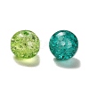 Transparent Crackle Glass Beads CCG-MSMC0002-01-M-3