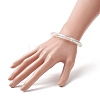 Acrylic Curved Tube Stretch Bracelet for Women BJEW-JB09304-3