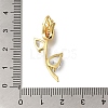 Rack Plating Brass Micro Pave Cubic Zirconia Pendants KK-G500-31B-03G-3