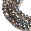 Electroplate Glass Beads Strands EGLA-A034-T6mm-J16-3