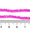 Baking Electroplate Glass Beads Strands X-DGLA-A039-J4mm-B24-4