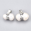 Natural Cultured Freshwater Pearl Charms SSHEL-S254-07B-2