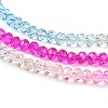 Transparent Painted Glass Beads Strands DGLA-A034-T4mm-A14-4