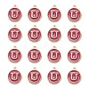 Golden Plated Alloy Enamel Charms X-ENAM-S118-08U-2