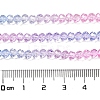 Transparent Painted Glass Beads Strands X-DGLA-A034-T3mm-A08-3