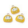 Alloy Enamel Pendants ENAM-H039-04G-A-3