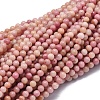 Natural Rhodonite Beads Strands G-A177-04-16-1