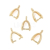 Rack Plating Brass Ice Pick Pinch Bails KK-Z030-05D-G-01-1