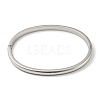 Non-Tarnish 304 Stainless Steel Smooth Hinged Bangles LS-BJEW-Q772-01P-2