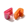 UV Plating Opaque Acrylic European Beads SACR-Z007-01J-2