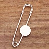 Brass Safety Pins Brooch Findings KK-WH0081-92A-G-2