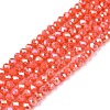 Electroplate Glass Beads Strands EGLA-A044-P2mm-B21-1