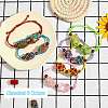 12Pcs Adjustable Braided Nylon Cord Macrame Pouch Bracelet Making AJEW-SW00010-05-5
