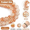 1Strand Electroplated Crackle Glass Beads Strands EGLA-YW0005-45A-3