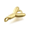 Brass Connector Charms KK-P295-01G-Y-2