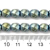 Electroplated Non-Magnetic Synthetic Hematite Beads Strands G-P518-05E-01-4