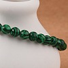 Synthetic Malachite Bead Stretch Bracelets X-BJEW-K212-A-031-4